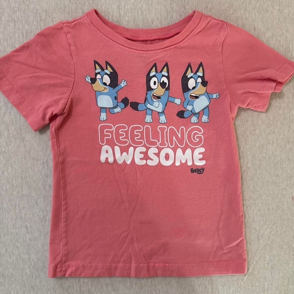 Bluey Kids Pink T-shirt
